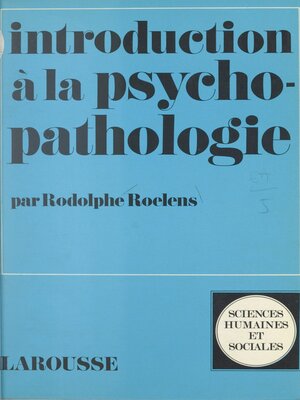 cover image of Introduction à la psychopathologie